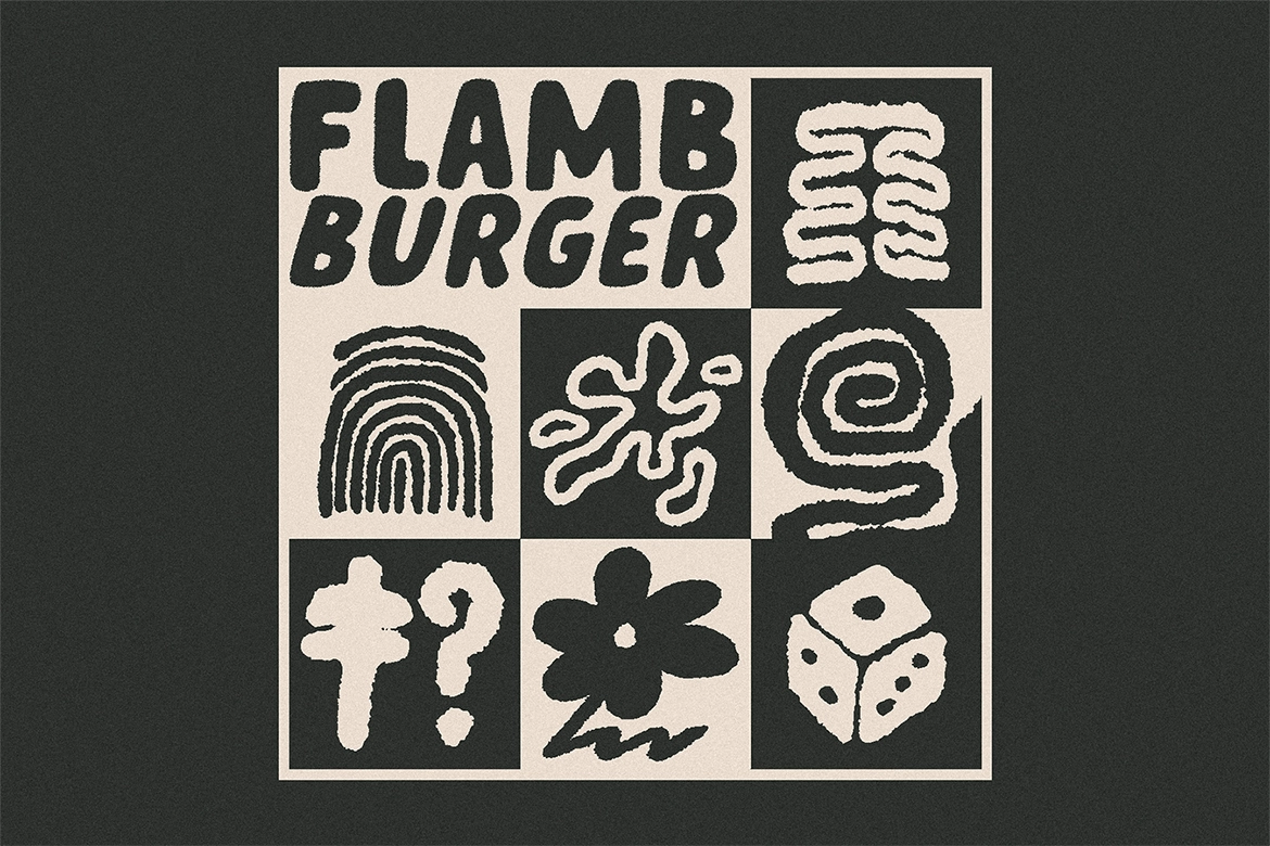 Flamb Burger - Fun Playful Font