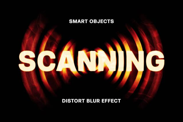 Distort Blur Text Effect