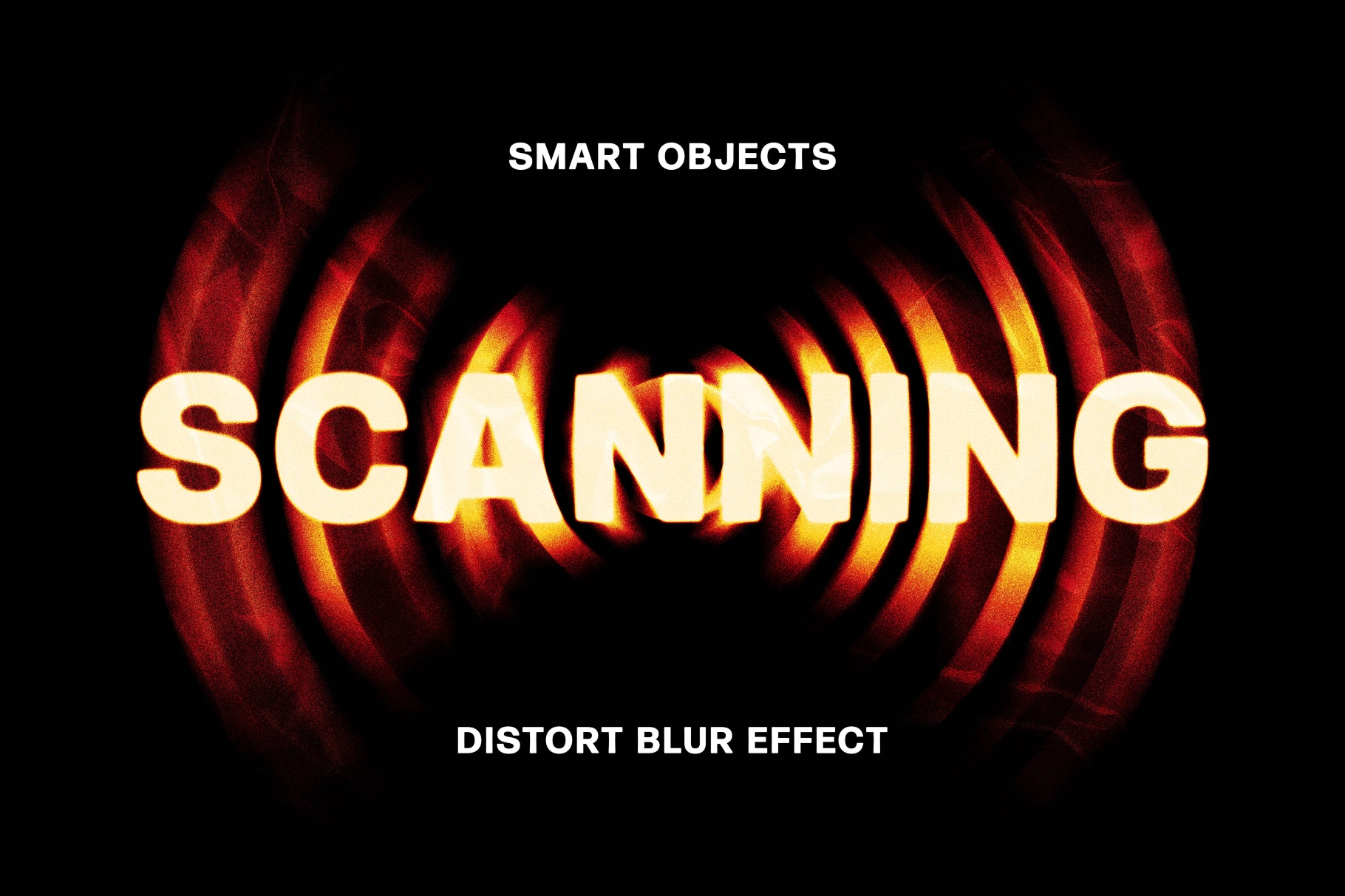 Distort Blur Text Effect