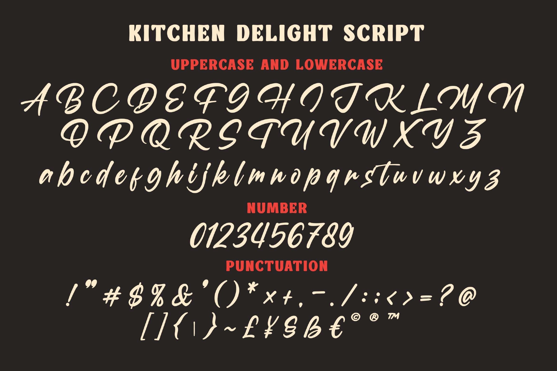 Kitchen Delight a Delicious Font Duo