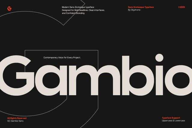 GC Gambio - Modern Sans Grotesque