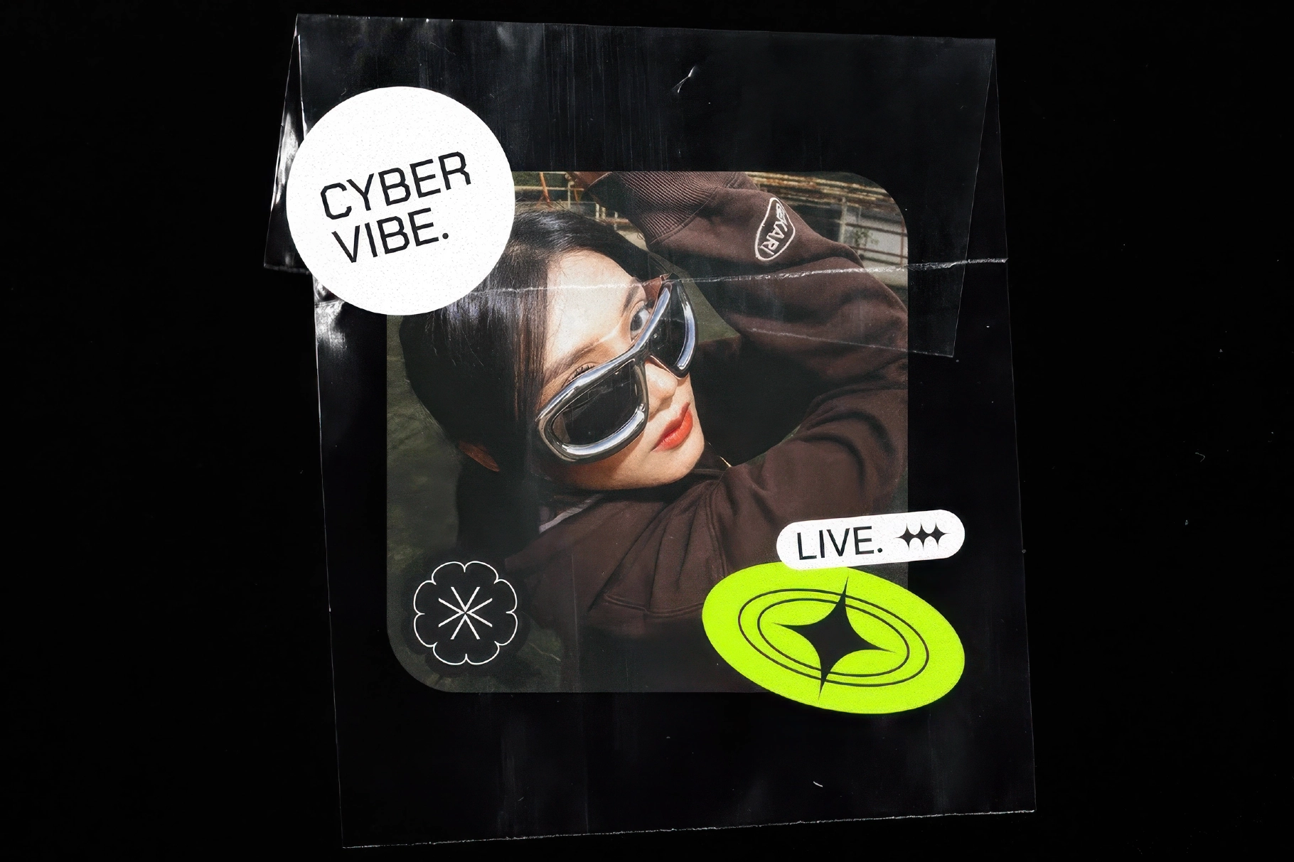 Y2K Hologram Badge Stickers