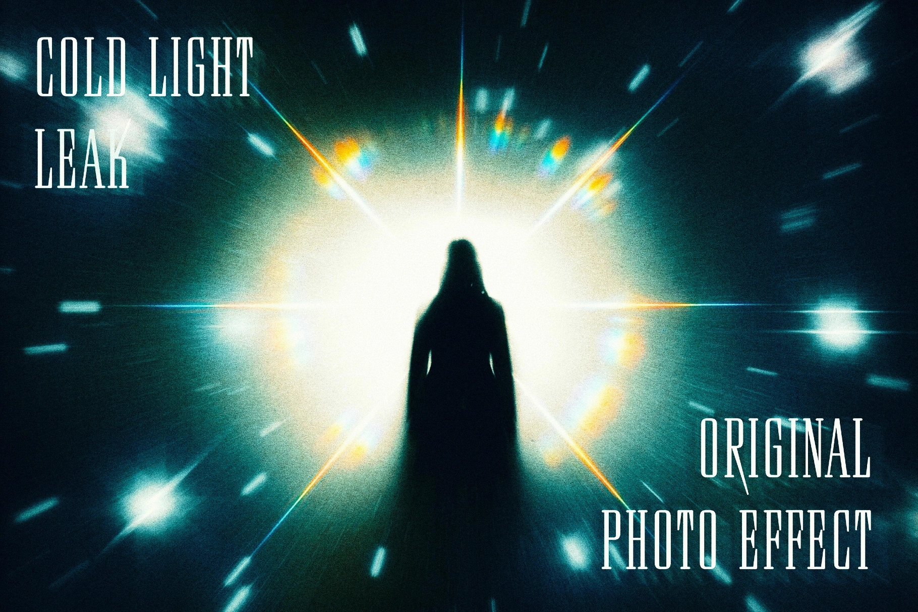 Cold Light Leak Photo Effect