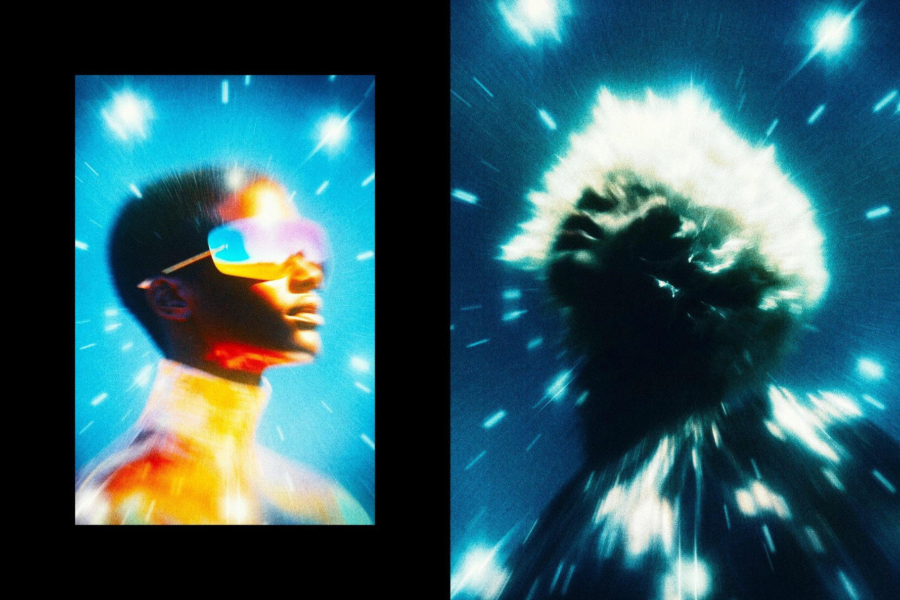 Cold Light Leak Photo Effect