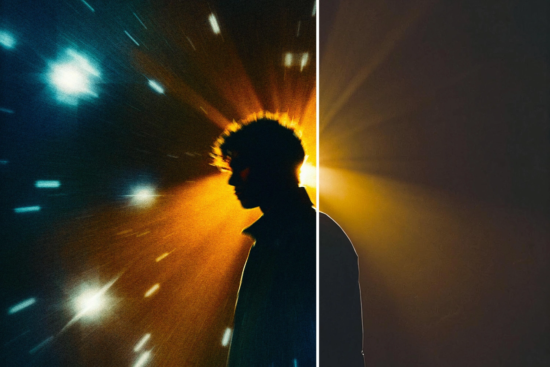 Cold Light Leak Photo Effect