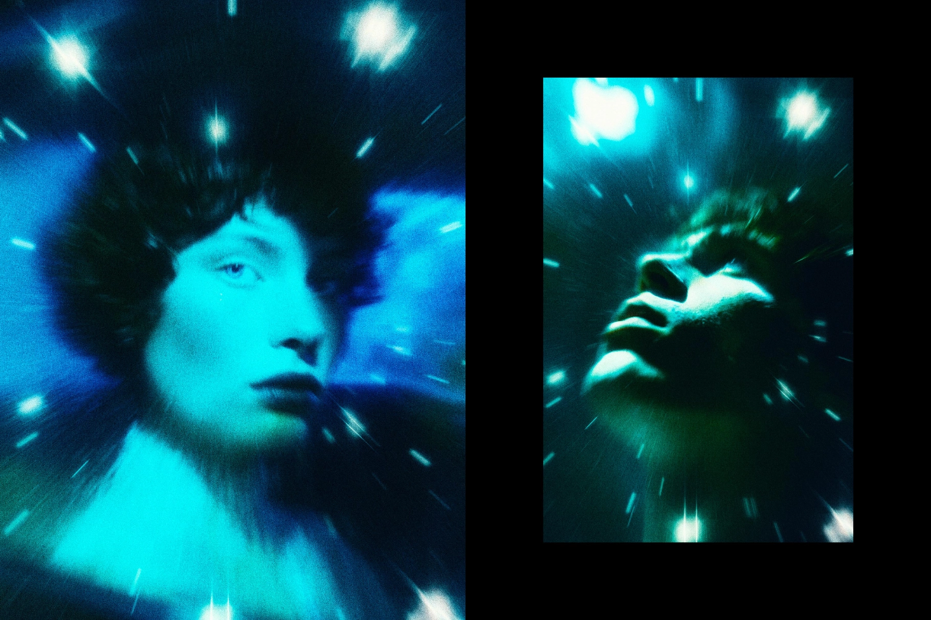 Cold Light Leak Photo Effect