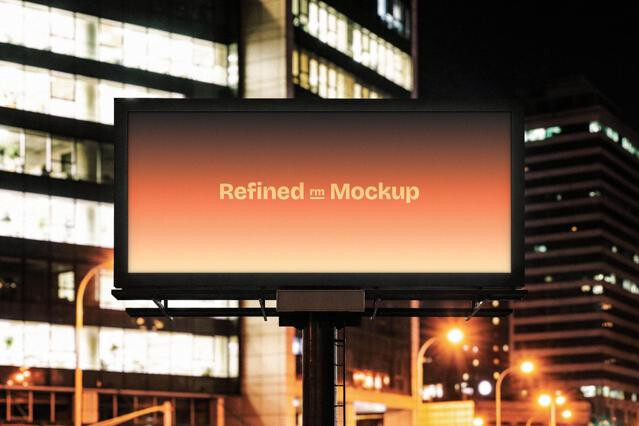 City Billboard Screen Mockup