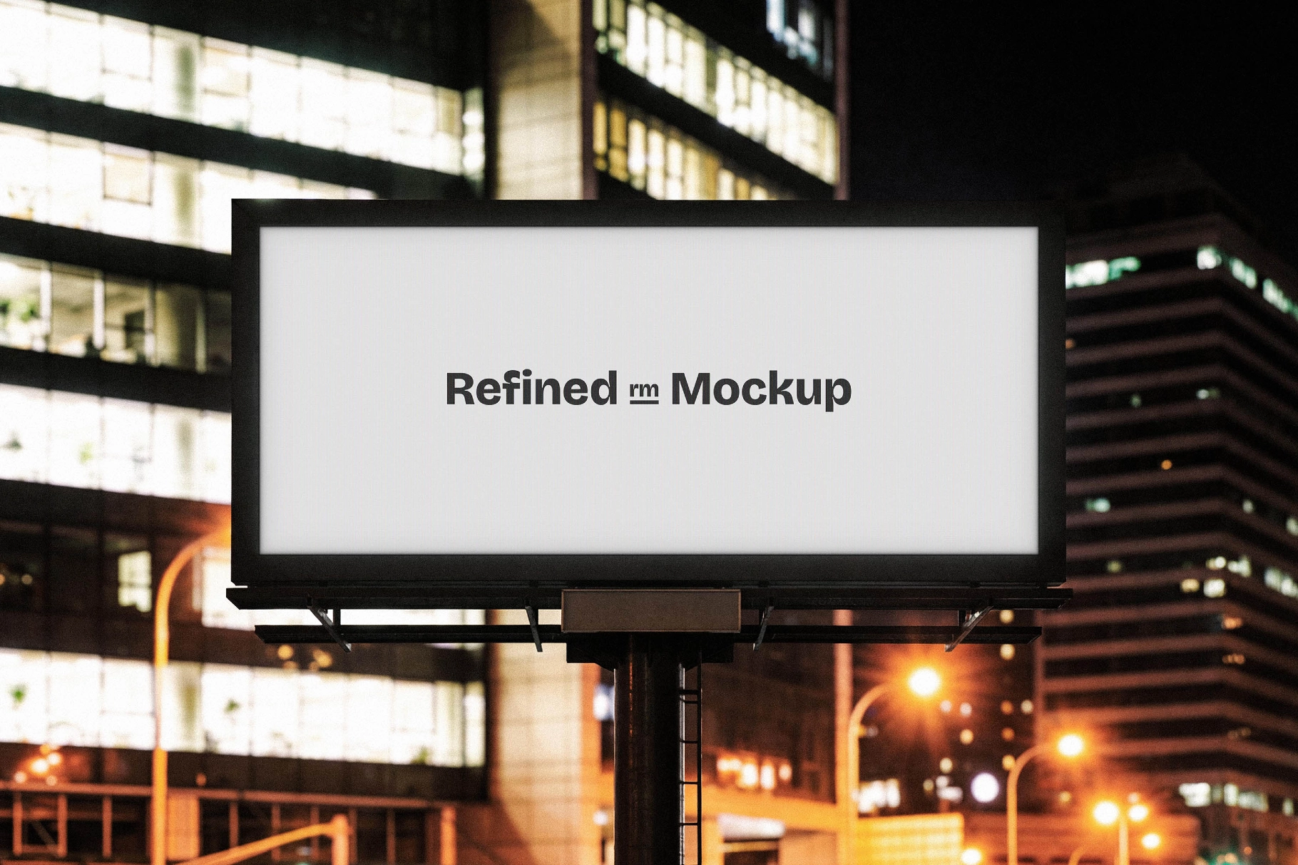 City Billboard Screen Mockup