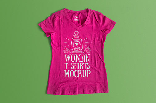 Download Woman t-shirt mockup: download free PSD template