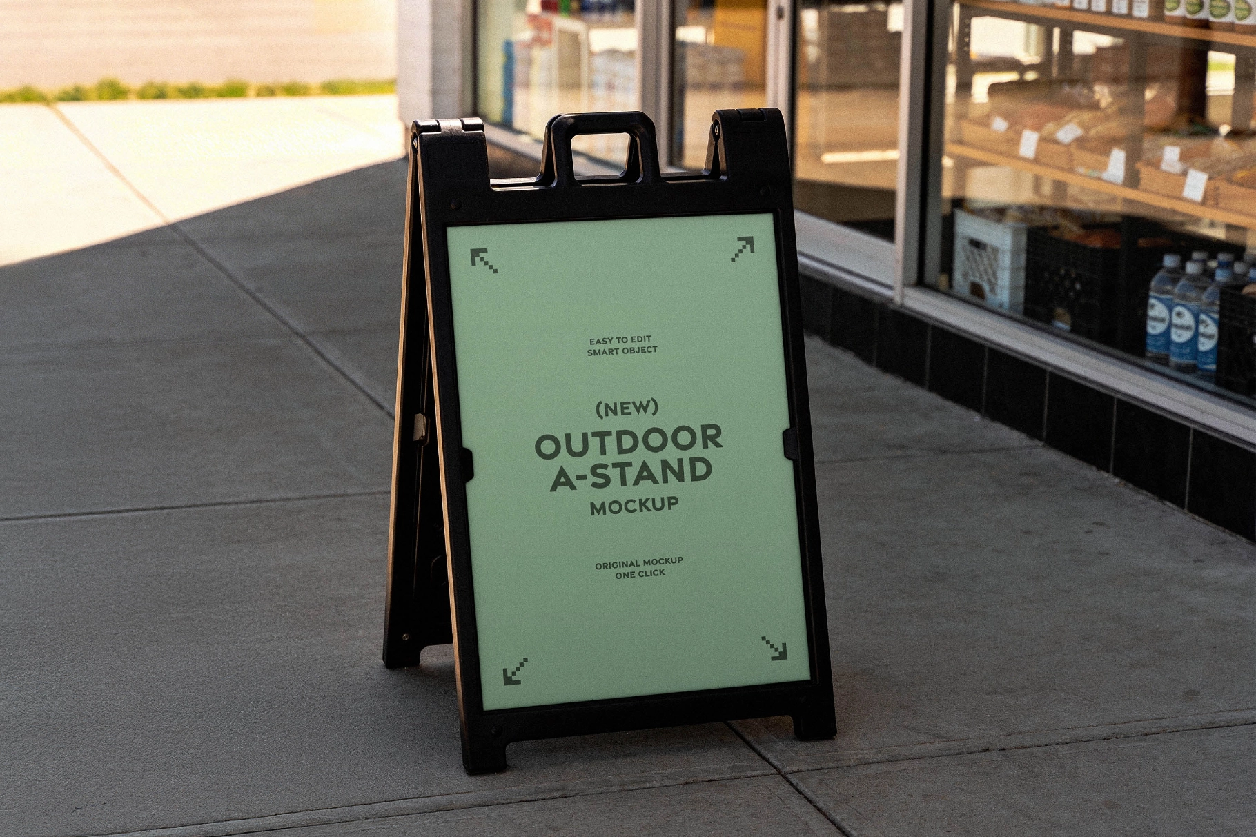 Outdoor Store A-Stand Signage Mockup