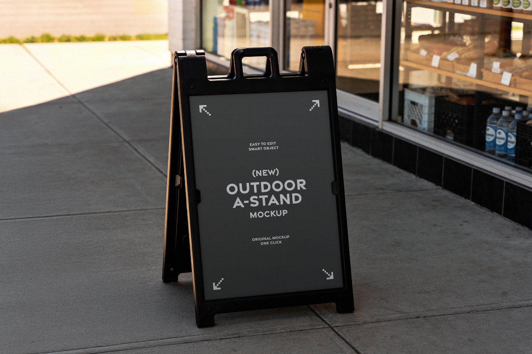 Outdoor Store A-Stand Signage Mockup