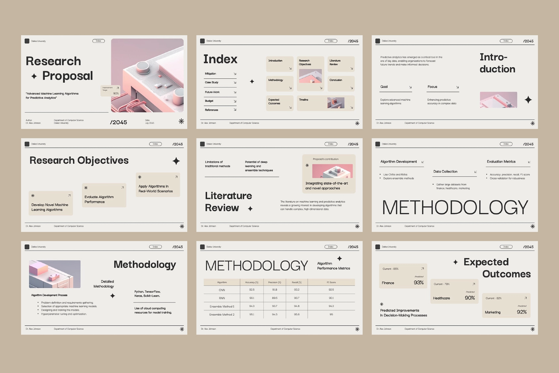 Dakka - Research Proposal Keynote Template