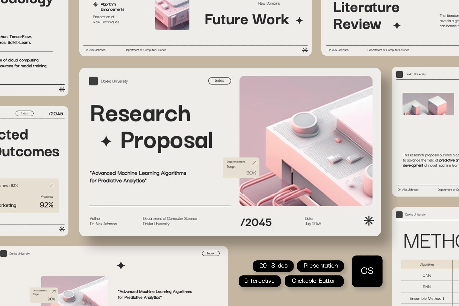 Research Proposal Google Slides Template