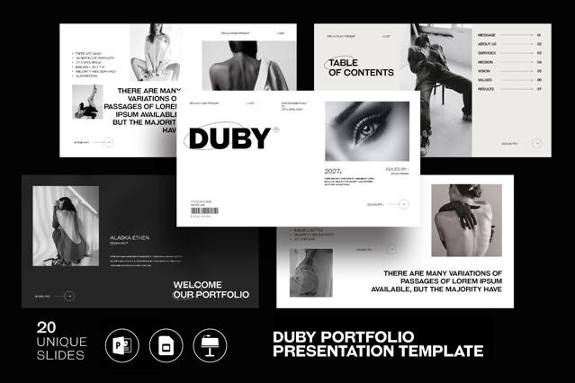 DUBY - Portfolio Presentation Template