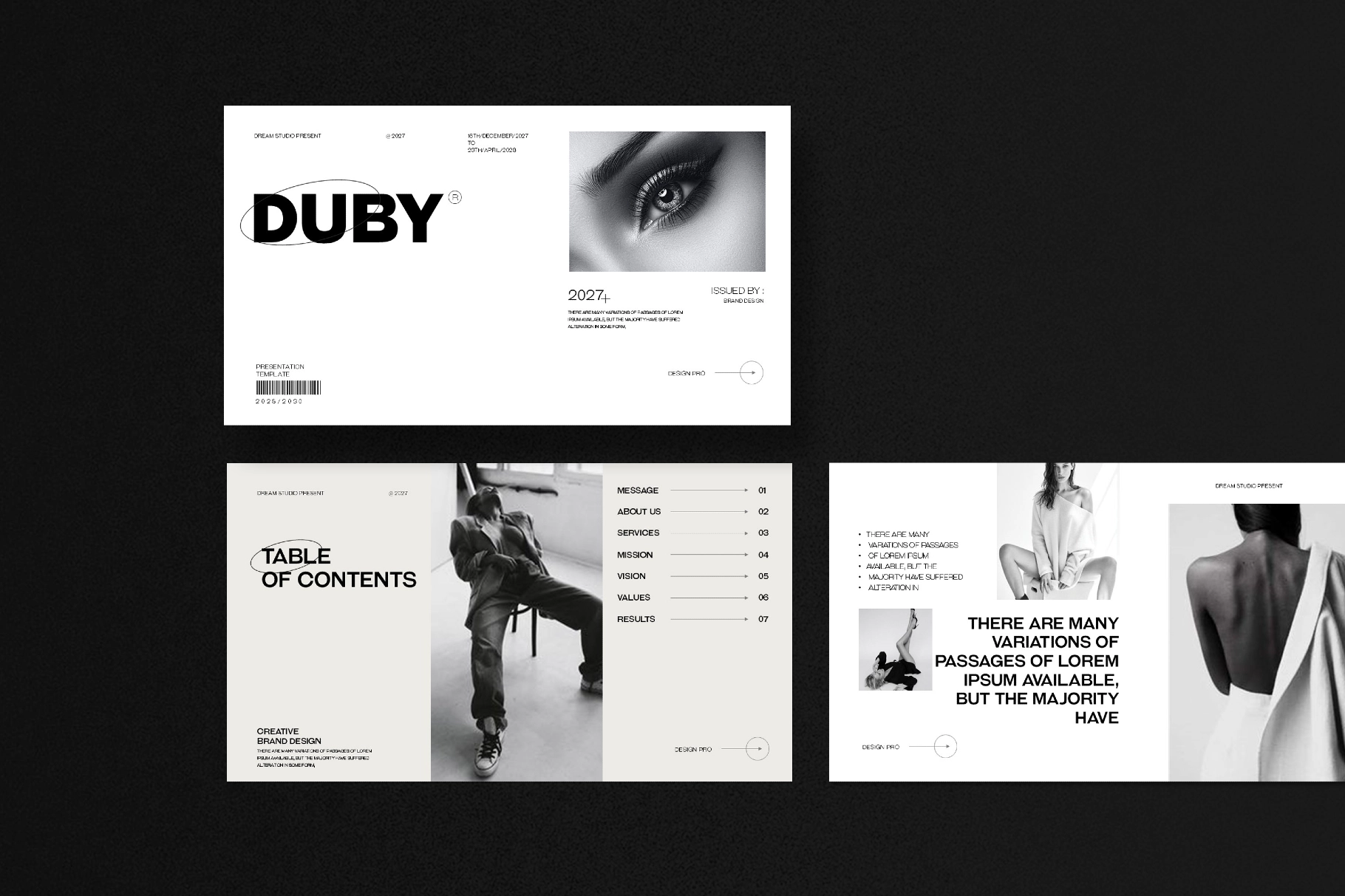 DUBY - Portfolio Presentation Template