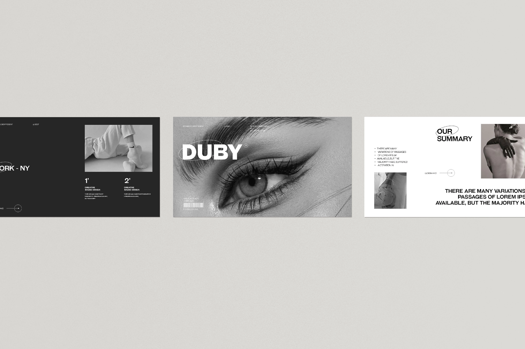 DUBY - Portfolio Presentation Template