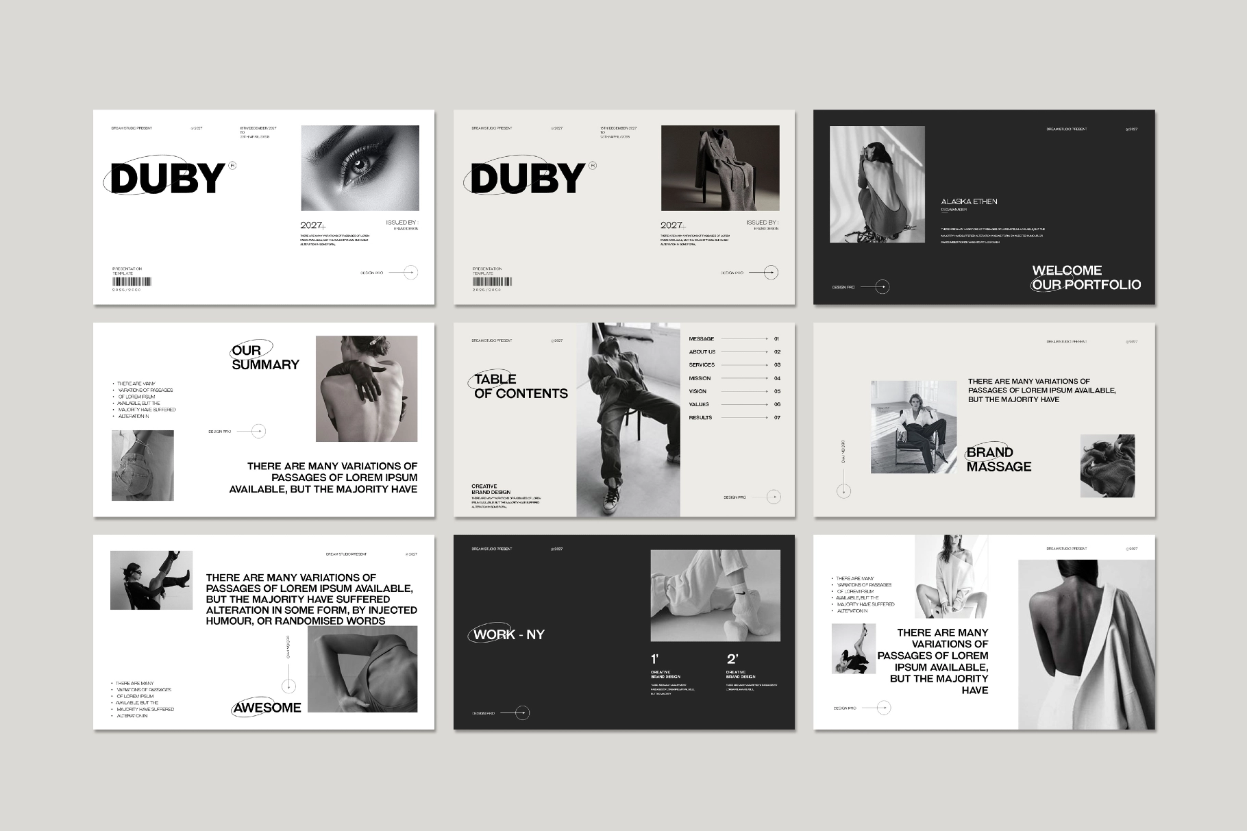 DUBY - Portfolio Presentation Template