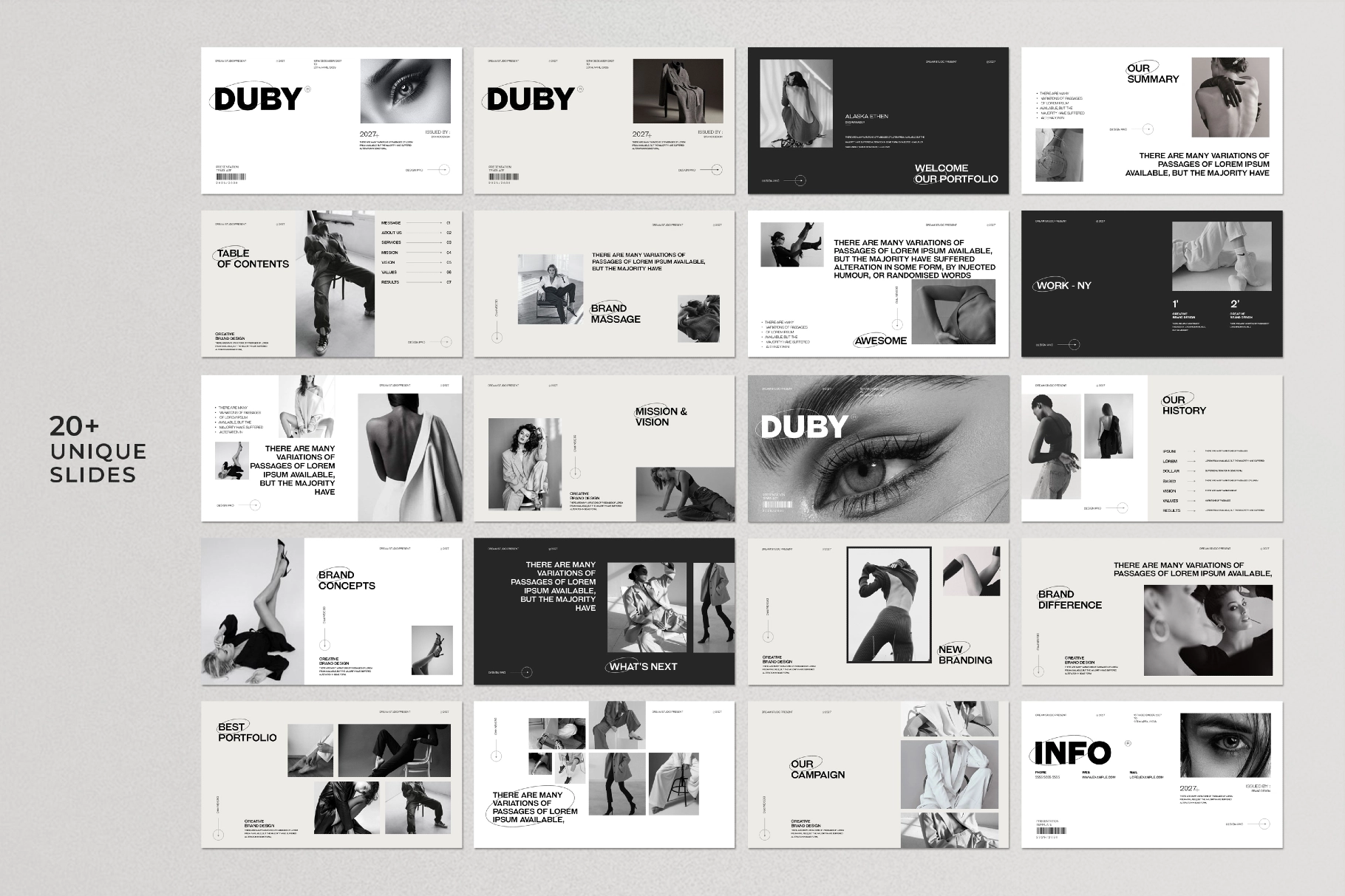 DUBY - Portfolio Presentation Template