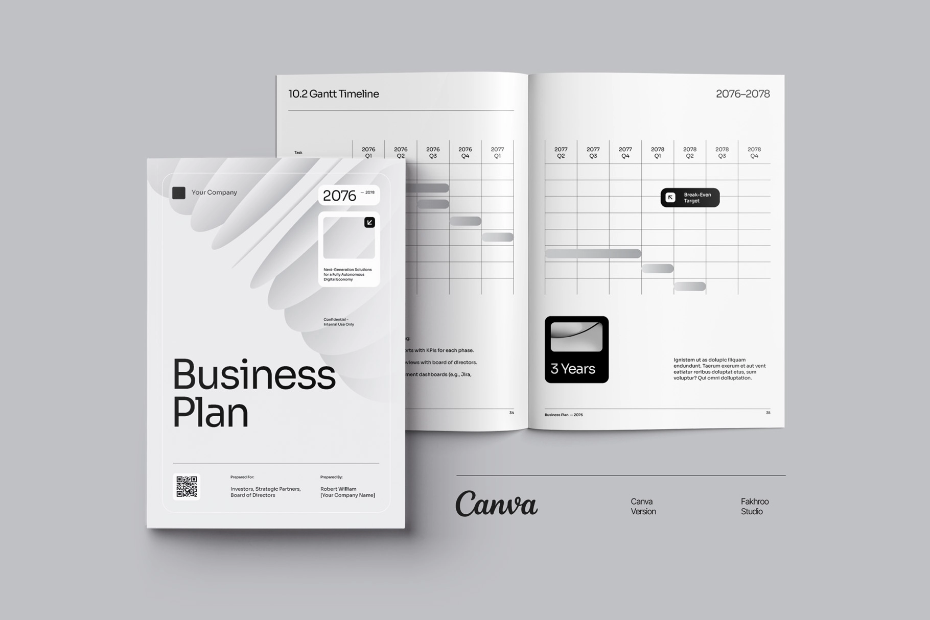 CANVA Business Plan Template - GAND