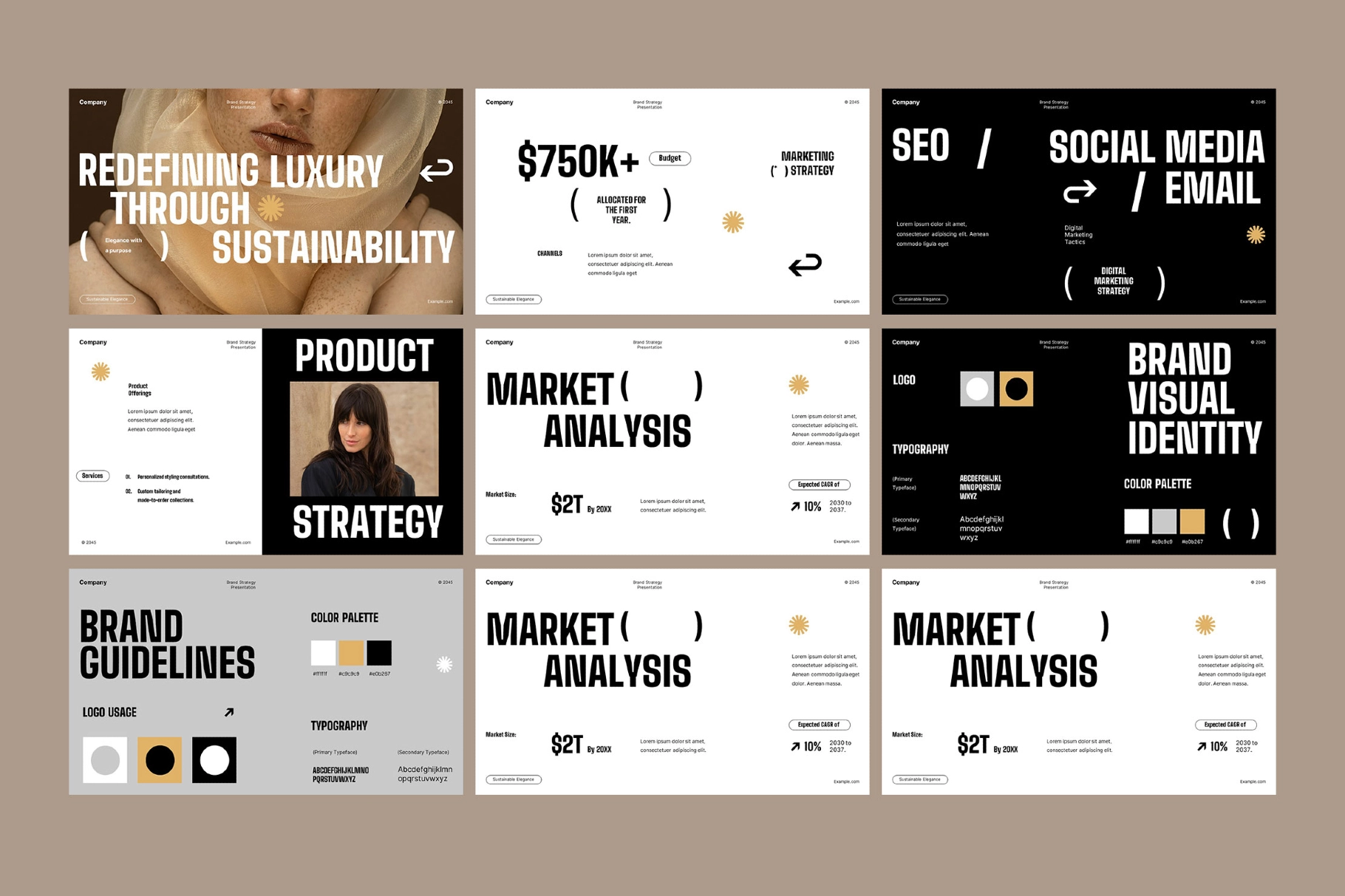 Brand Strategy Presentation Powerpoint Template