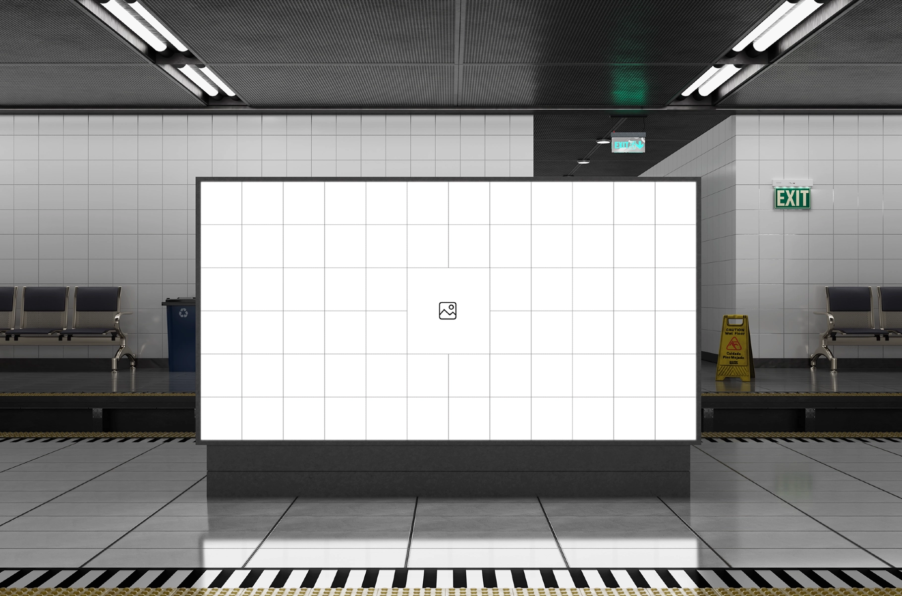 Subway Billboard Mockup