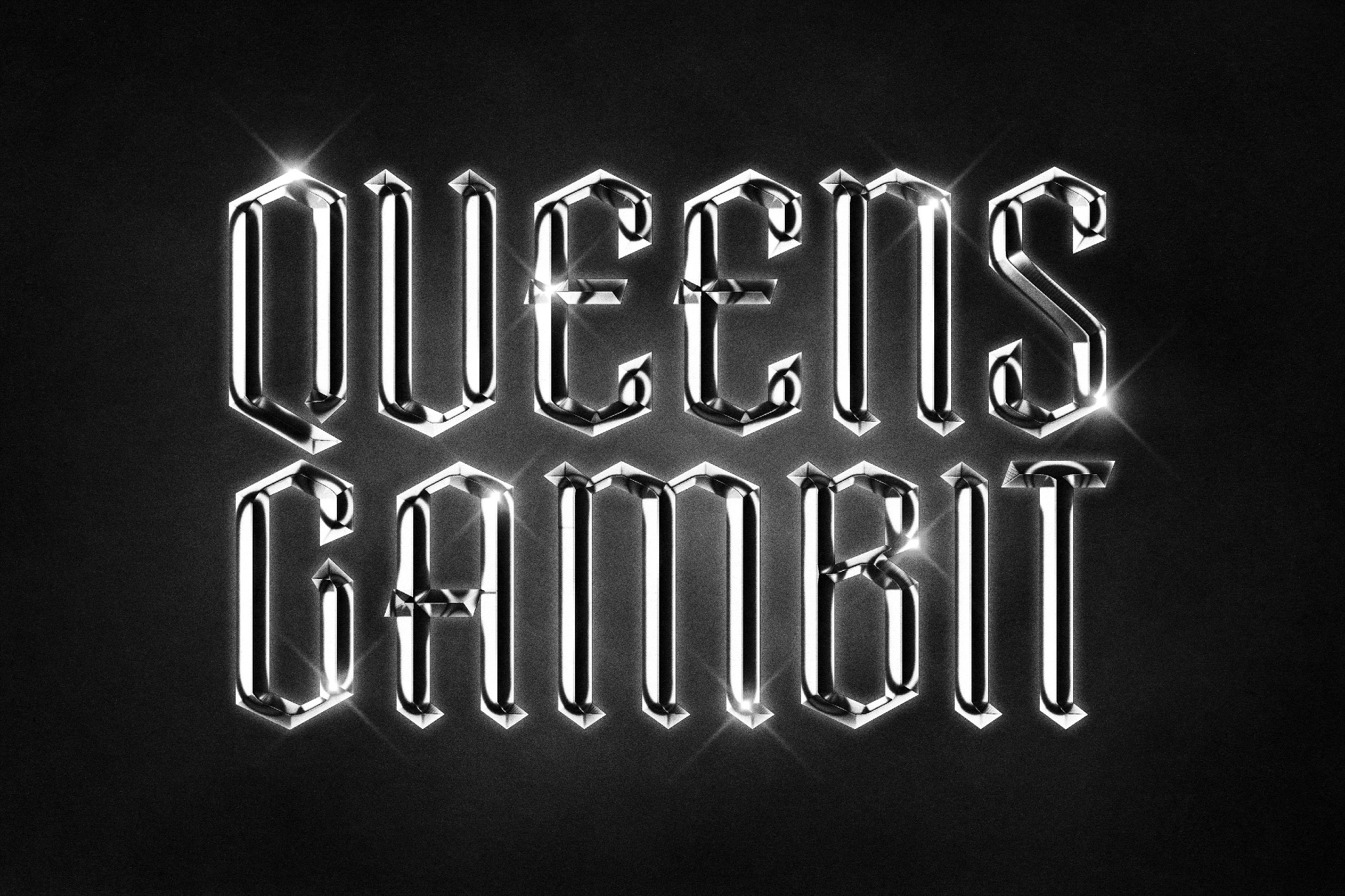 Sharp Metal Chrome Text Effect