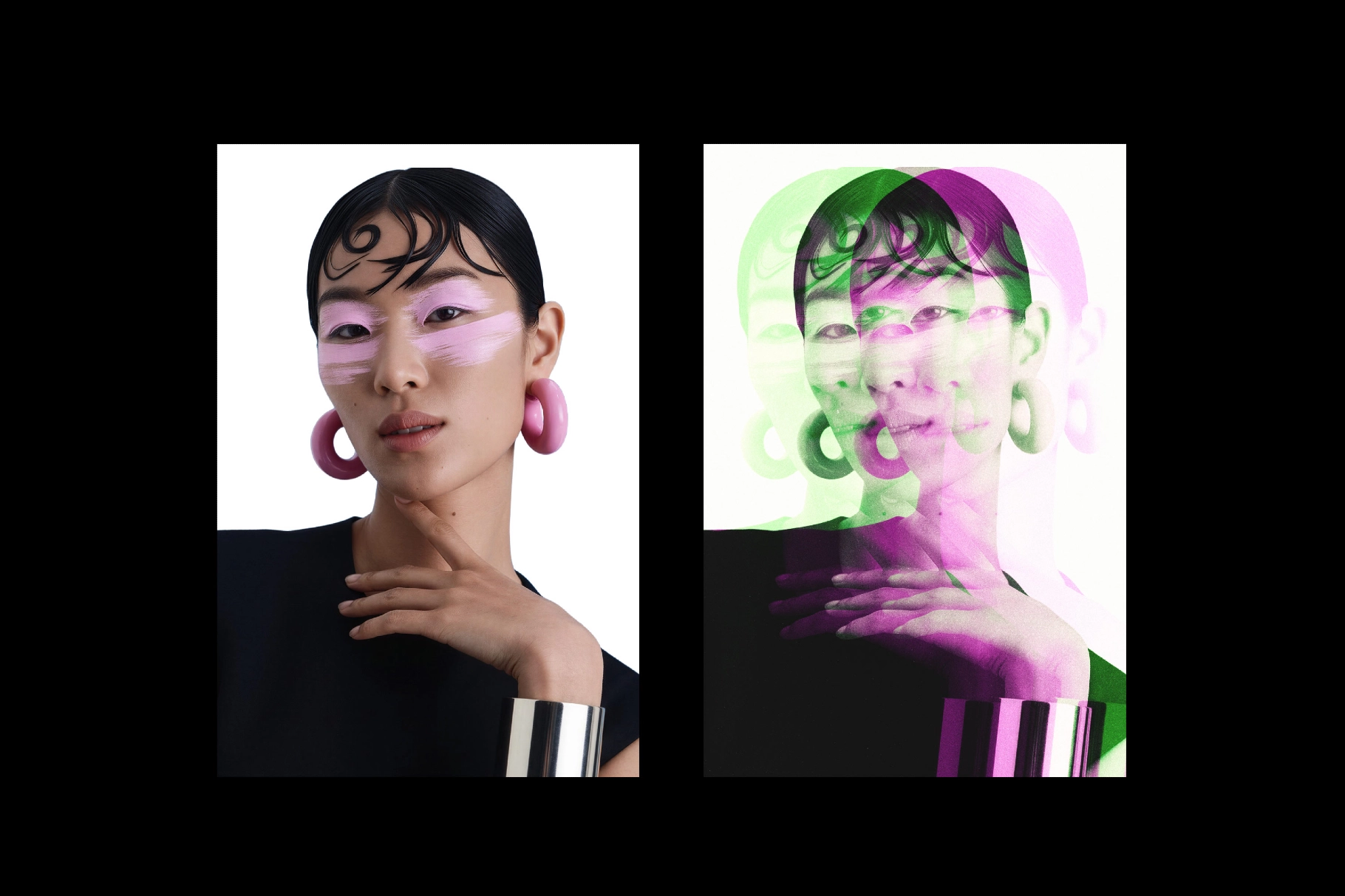 Anaglyph Glitch Photo Effect