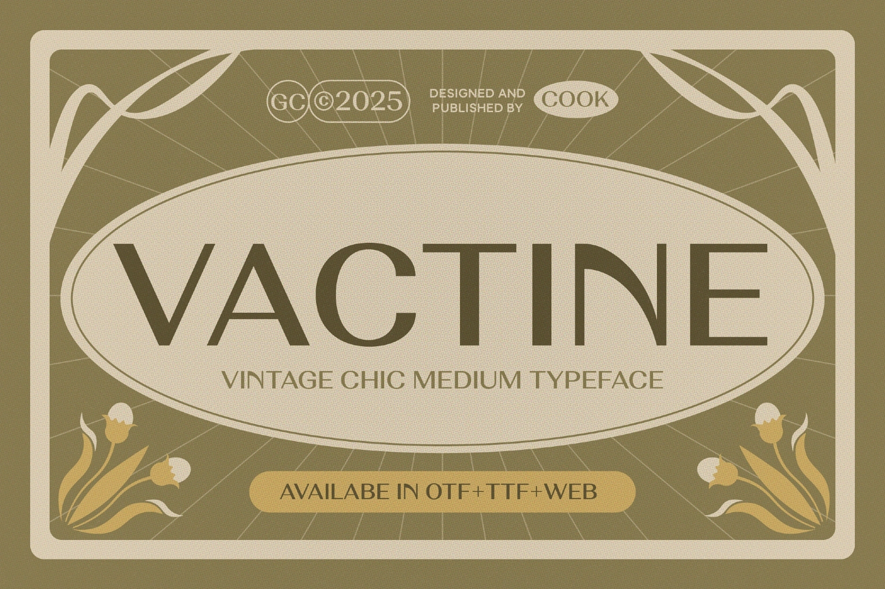 Vactine - Vintage Chic Font
