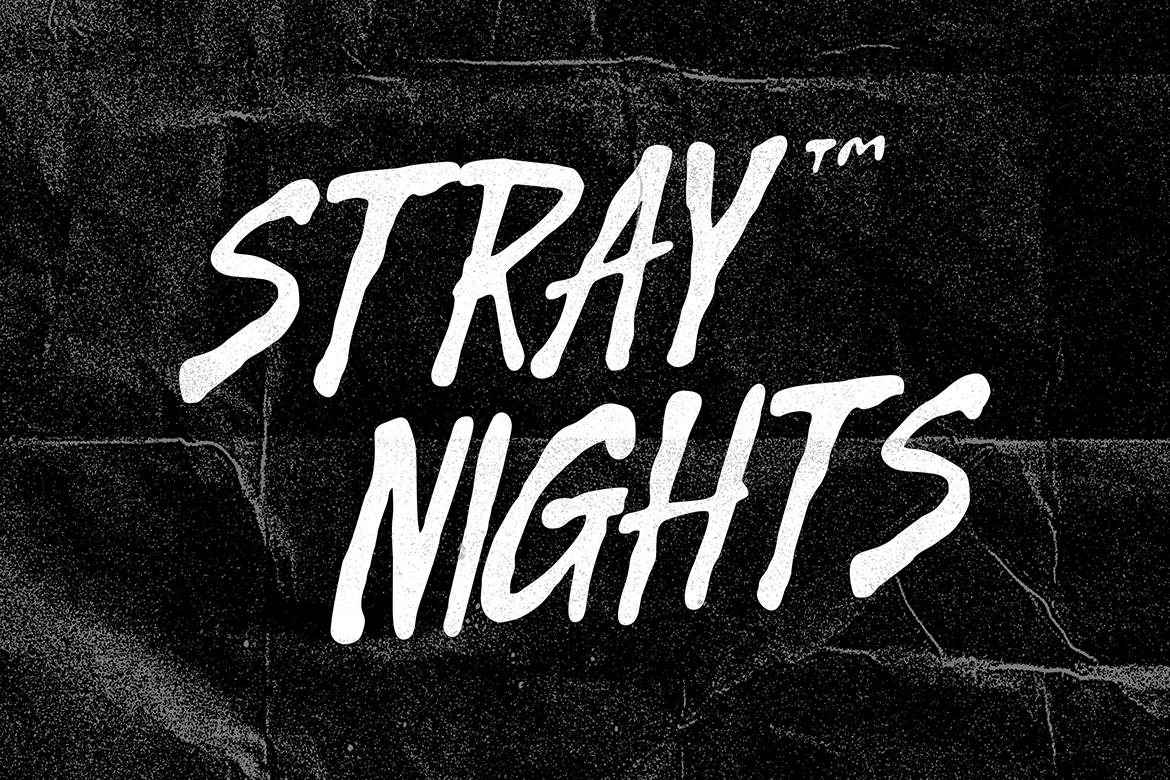 Latenight Waves - Grunge Brush Font
