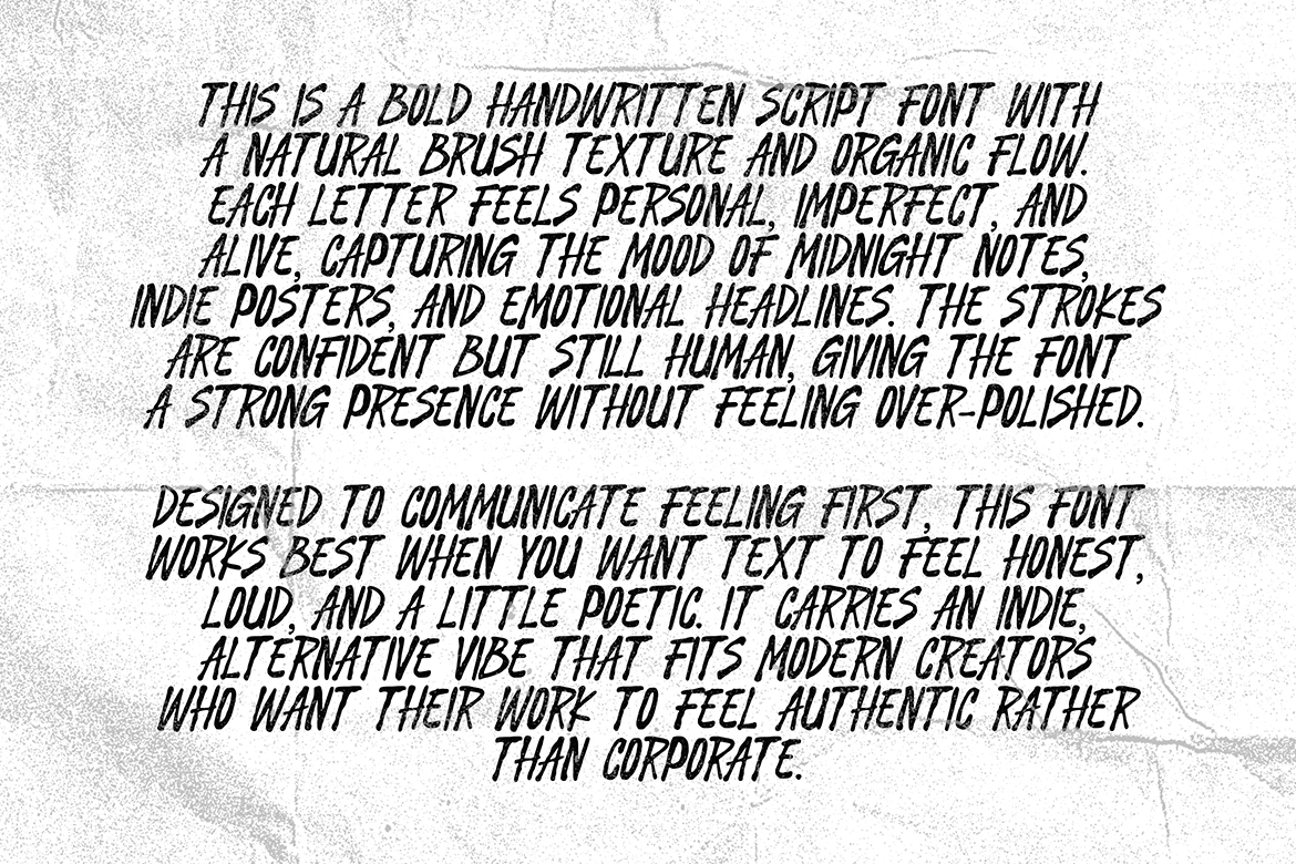 Latenight Waves - Grunge Brush Font