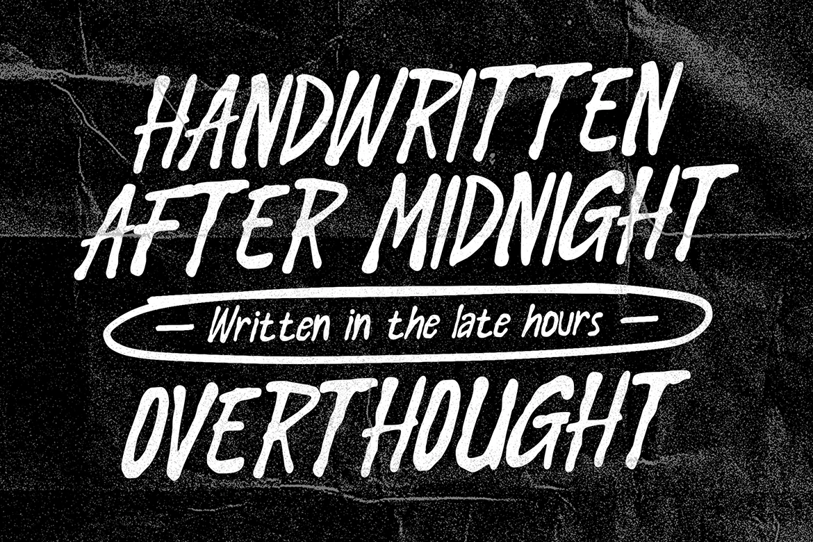 Latenight Waves - Grunge Brush Font