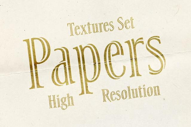 Vintage Paper Textures Set