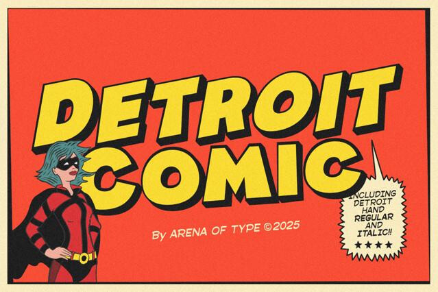 Detroit Comic – Comic Font Pair