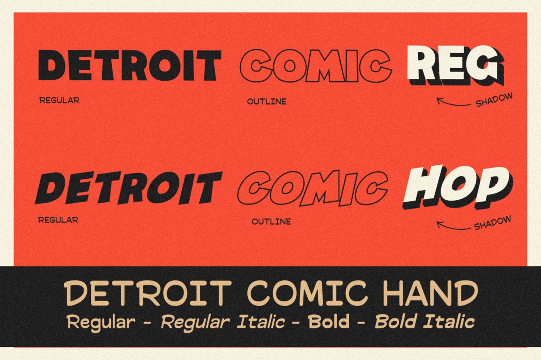 Detroit Comic – Comic Font Pair