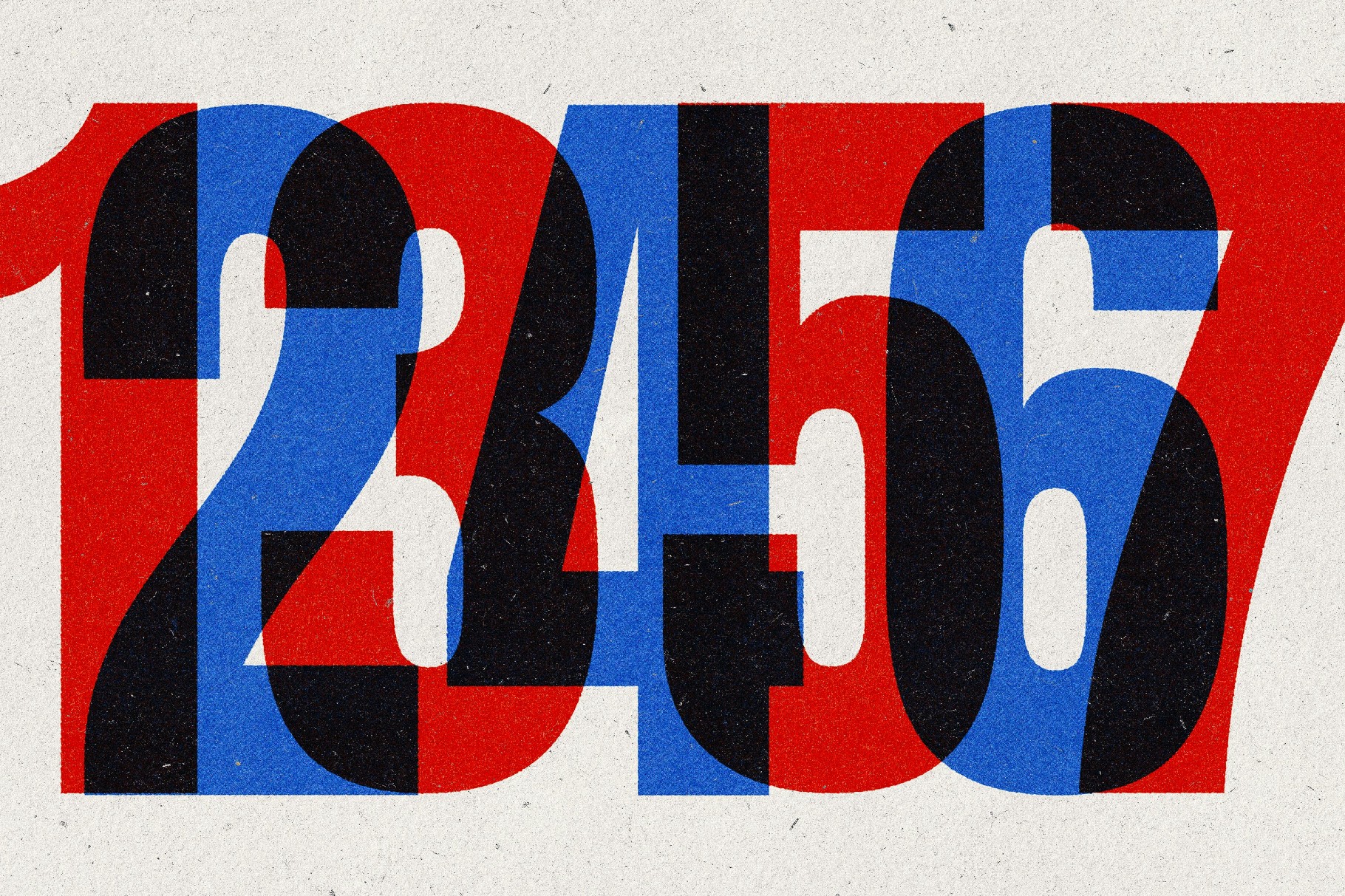 Overprint Retro Text Effect