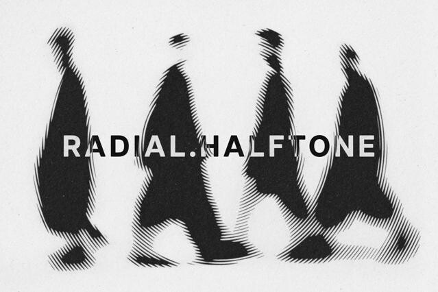 Radial Halftone Effect