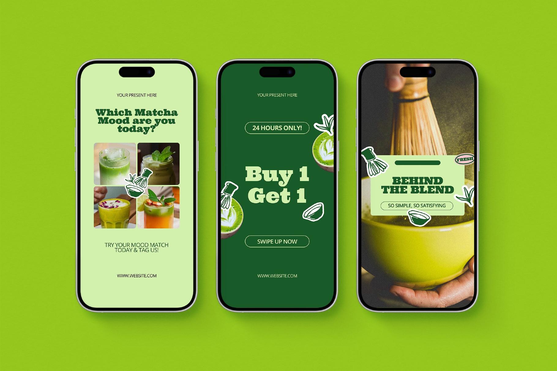 Matcha Promotion Instagram Template Pack