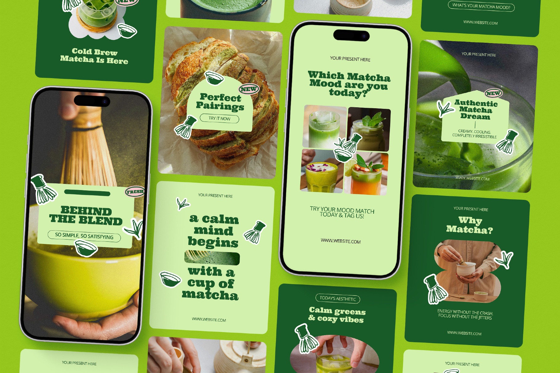 Matcha Promotion Instagram Template Pack