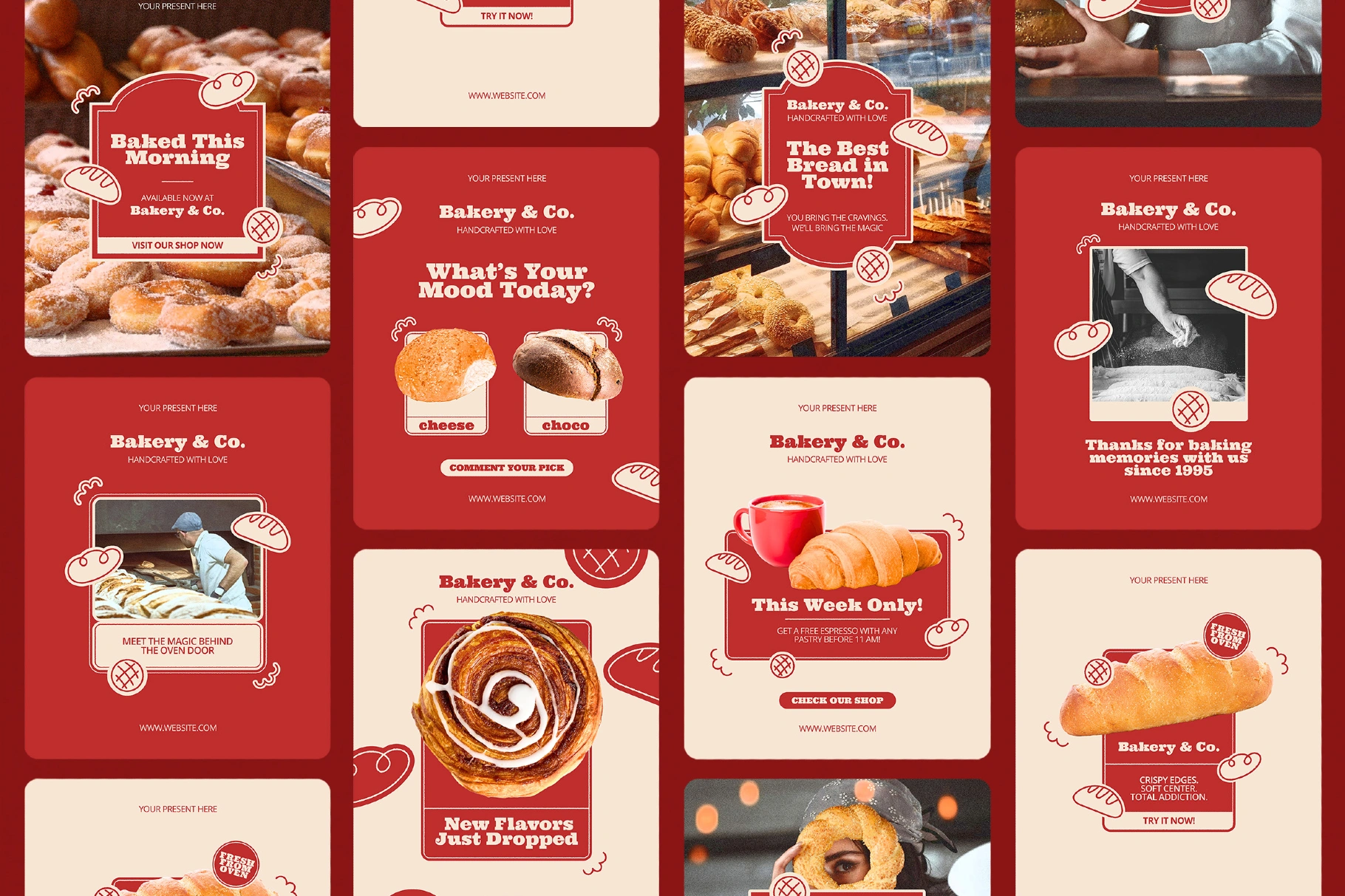 Bakery Instagram Template Pack