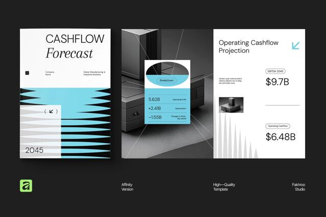 Modern Cashflow Forecast Report for Affinity