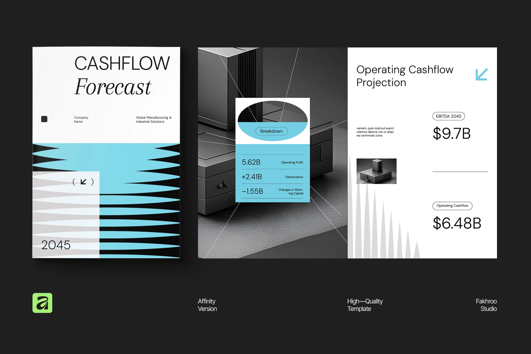 Modern Cashflow Forecast Report for Affinity