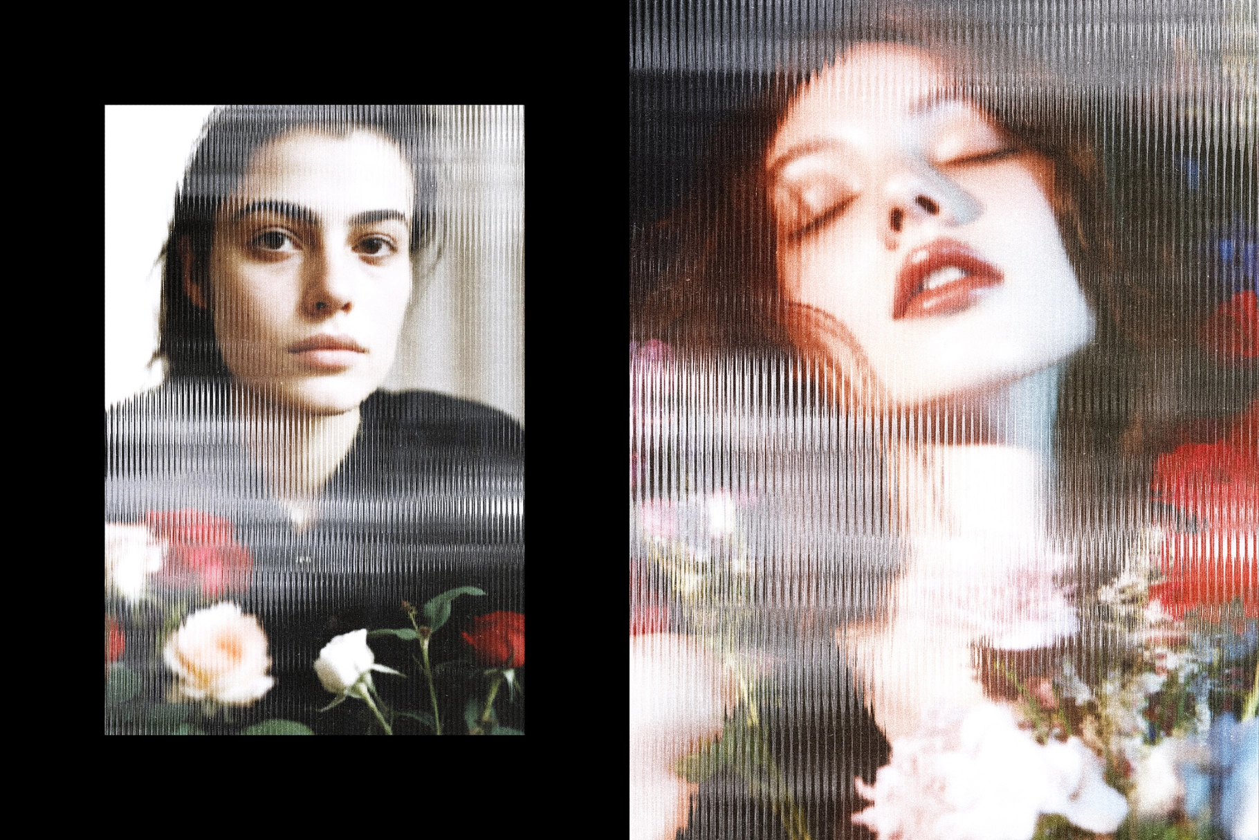 Distort Glass Photo Effect