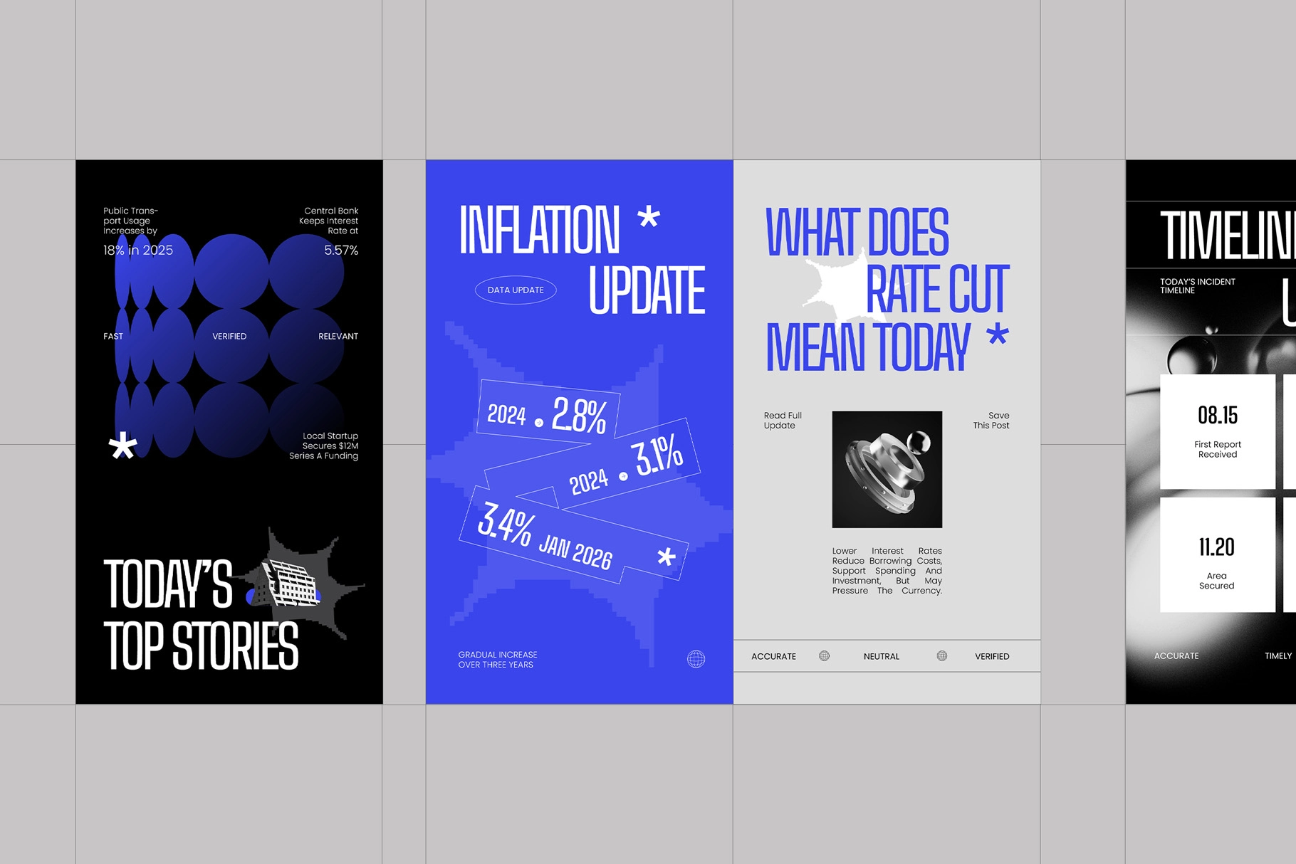 Minimalist News Media Instagram Pack for Affinity