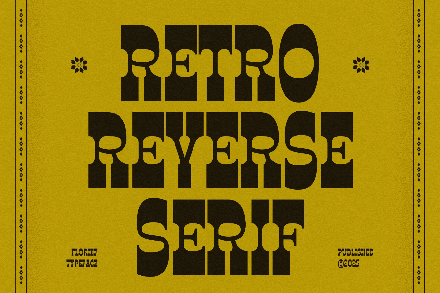 Florief - Reverse Contrast Serif Font