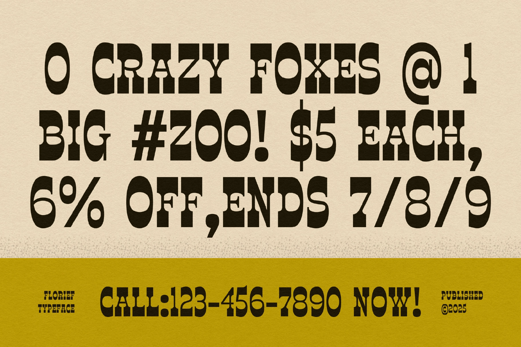 Florief - Reverse Contrast Serif Font