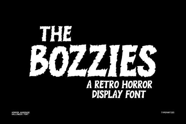 Bozzies – Horror Halloween Font
