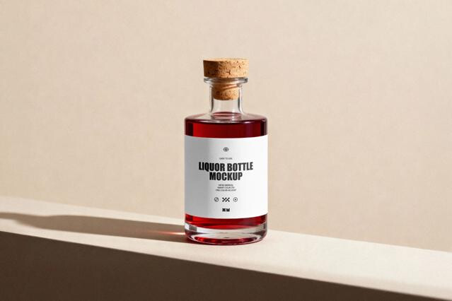 Liquor Bottle Mockup