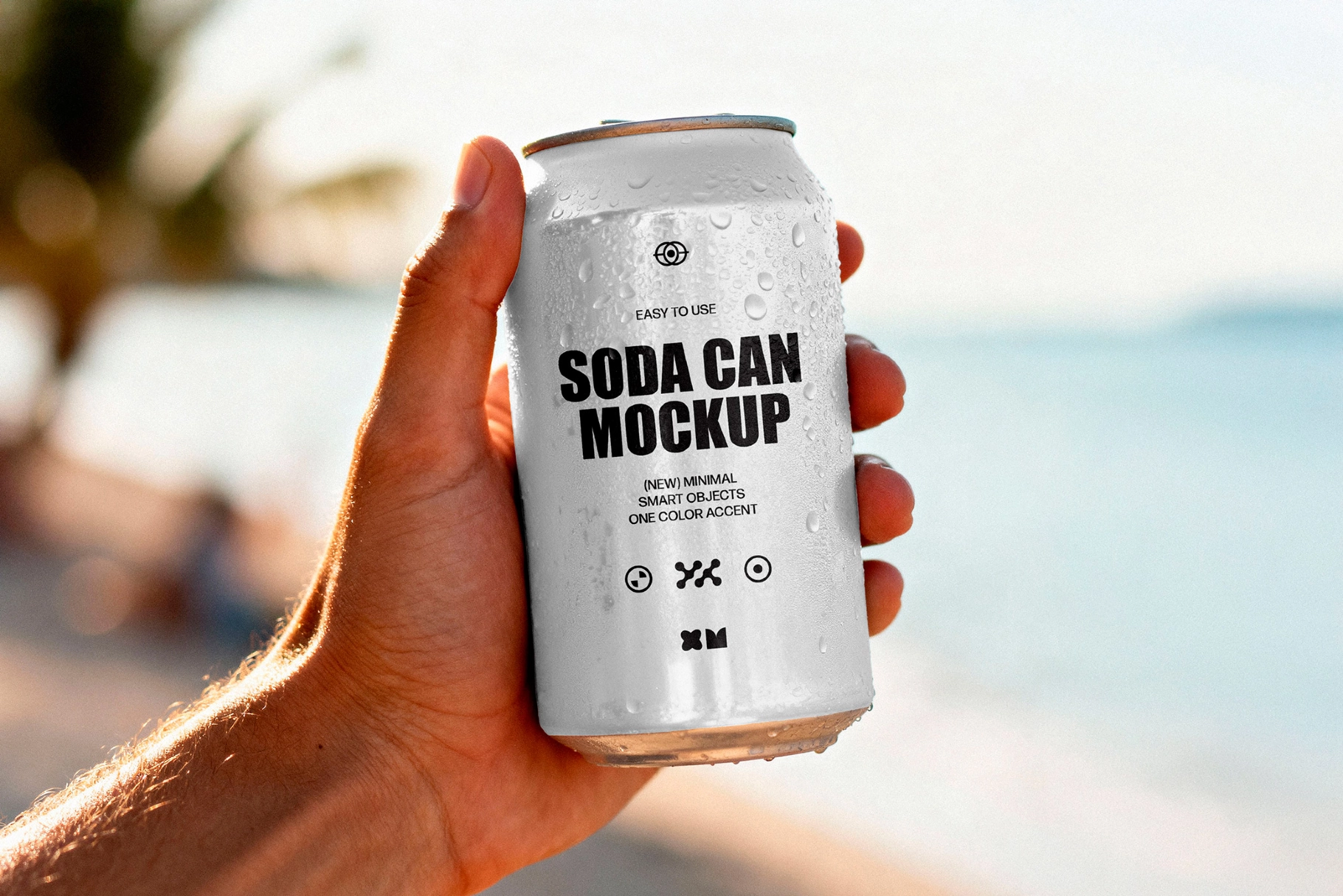 Soda 330ml Can Mockup