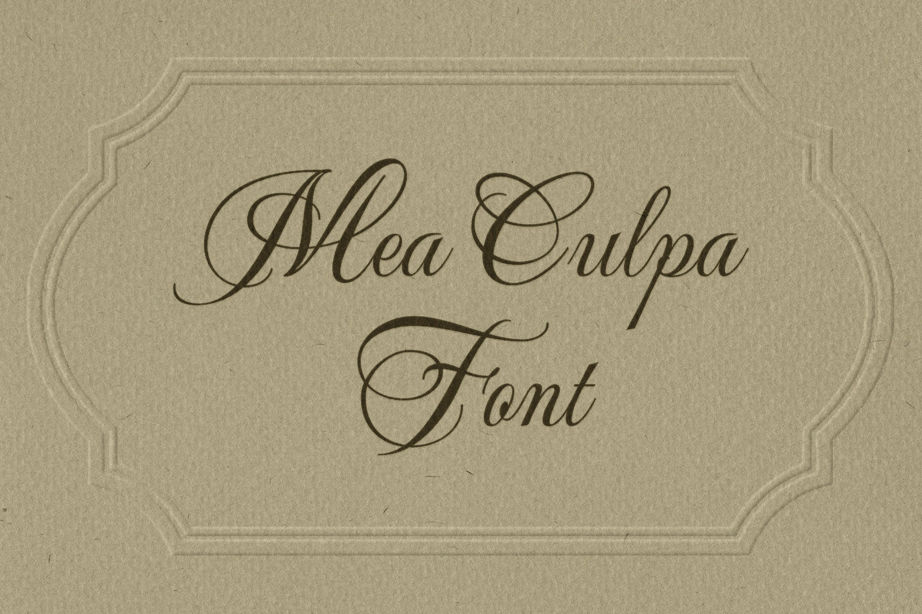 Mea Culpa Font
