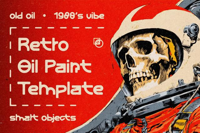 Retro Oil Paint Template